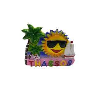 Tουριστικό μαγνητάκι Souvenir – Σετ 12pcs - Resin Magnet - Thassos - 678134