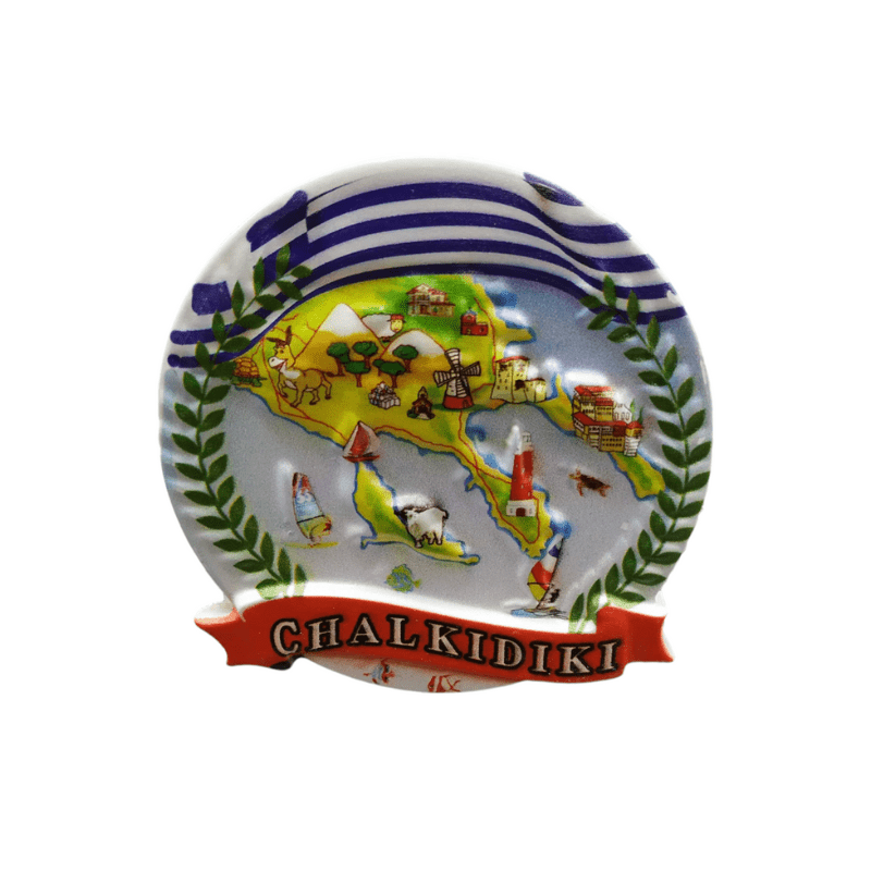 Tουριστικό μαγνητάκι Souvenir – Σετ 12pcs - Resin Magnet - Chalkidiki - 678305