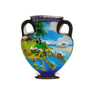 Tουριστικό μαγνητάκι Souvenir – Σετ 12pcs - Resin Magnet - Chalkidiki - 678307