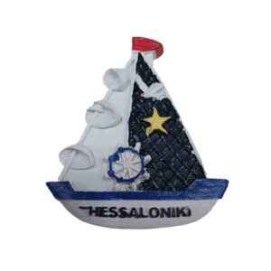 Magnet turistico Souvenir – Set 12 pezzi - Magneti in resina - Salonicco - 678366