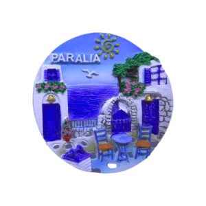 Τουριστικό μαγνητάκι Souvenir - Σετ 12pcs - Paralia - 678426