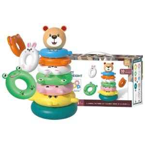 Μπεμπέ Εκπαιδευτική Πυραμίδα Ζωάκι 26x16x8cm ToyMarkt 941140