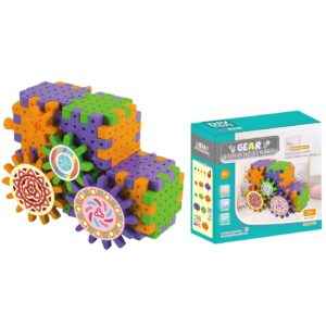 Τουβλάκια Γρανάζια Φορτηγό 70τεμ. 3+ Ετών 19x19x9cm ToyMarkt 95458