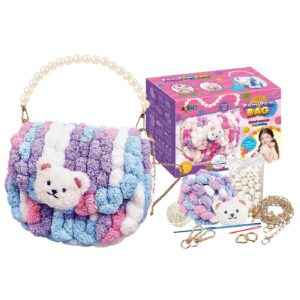 Τσάντα Μάλλινη pom pom 23x18x10cm ToyMarkt 971335