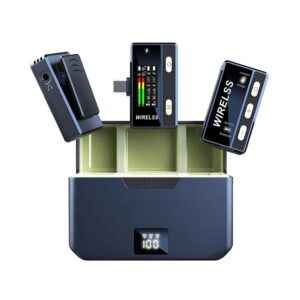 Ασύρματο mini επαναφορτιζόμενο πυκνωτικό μικρόφωνο για καταγραφή ήχου - Type-C - SX66 - 811412TC