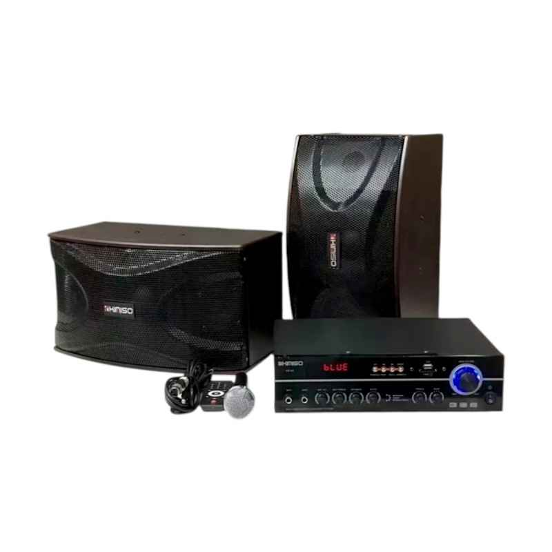 Σετ ηχεία subwoofer με ενισχυτή & μικρόφωνο Karaoke - QS-A8 - 813164