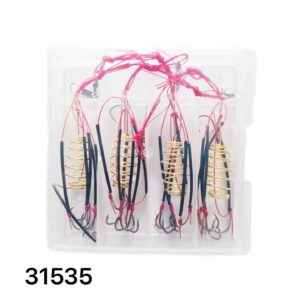 Μαλαγρωτής ψαρέματος σπιράλ με αγκίστρια - 4pcs - 31535