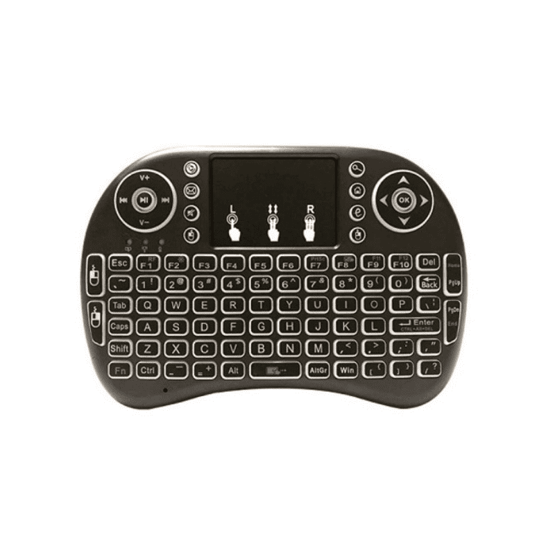 Mini tastiera wireless con touchpad inglese - i8 - 882788 - Nero