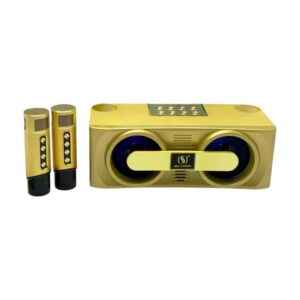 Ασύρματο ηχείο Bluetooth με 2 μικρόφωνα Karaoke - YS-205 - 887226 - Gold