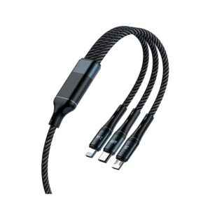 Καλώδιο φόρτισης & data 3in1 - Fast Charge - CL-972 - 1.2m - AWEI - 888155 - Black