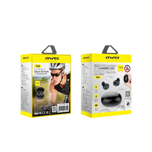Ασύρματα ακουστικά Bluetooth με θήκη φόρτισης - T60 - Awei - 888841