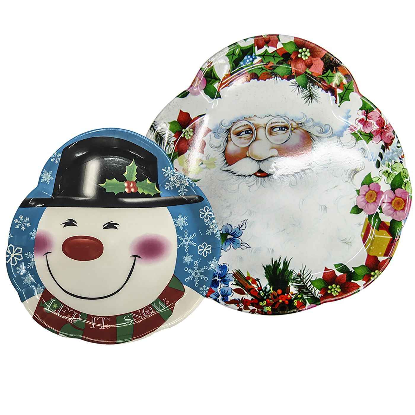 Δίσκος Σχήμα Άγιος-Χιονάνθρωπος 30cm Xmasfest 1131216