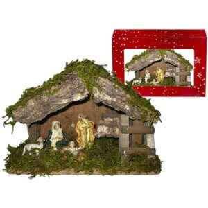 Φάτνη Ξύλινη Μικρή 18x12cm Xmasfest 1131315