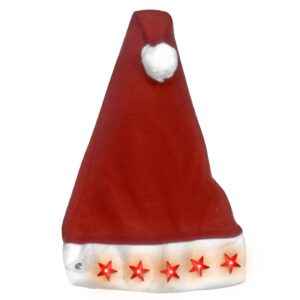 Σκούφος Άγιου Βασίλη με φως 38x29cm Xmasfest 1131444