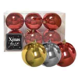 Μπάλα Γυαλιστερή πακ=6τεμ φ6 ø6cm Xmasfest 1131711