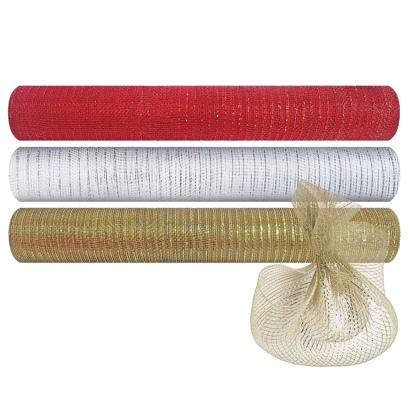 Διχτυωτό Ύφασμα Χριστουγέννων σε Ρολό 3m x 50cm Xmasfest 1132246