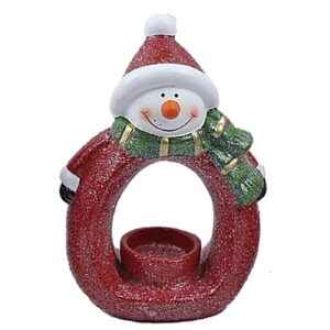 Κηροπήγιο Κεραμικό Χιονάνθρωπος 20,5x14x7,5cm Xmasfest 1132267