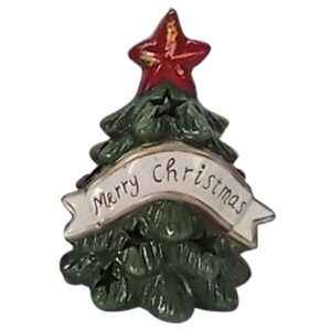 Κηροπήγιο Κεραμικό Χριστουγεννιάτικο Δέντρο 17x13x13cm Xmasfest 1132269