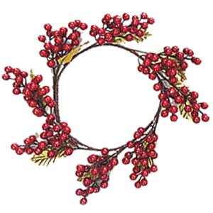 Στεφάνι με γκι φ45 45cm Xmasfest 1132570