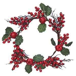 Στεφάνι με γκι και Φύλλα ø45cm Xmasfest 1132575