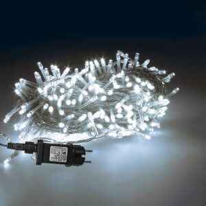 240 Λαμπάκια LED Λευκό Ψυχρό σε Σειρά με Προγράμματα IP44 15m Xmasfest 1132592