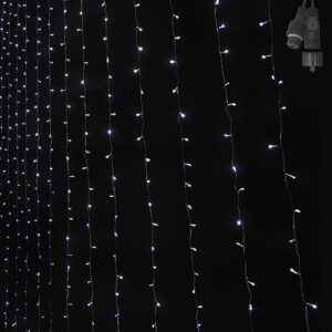 100 led Λευκά Εξωτερικά Κουρτίνα-Επέκταση l. V. (δεν Περιέχεται ο Μετασχηματιστής)  Xmasfest 1132594