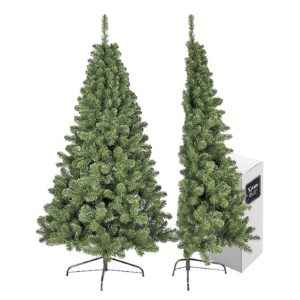 Δέντρο Τοίχου Μισό με Μεταλλική Βάση 180cm Xmasfest 1132599