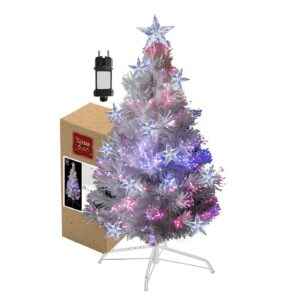 Δέντρο Λευκό Οπτικές Ίνες LED 90cm Xmasfest 1132644