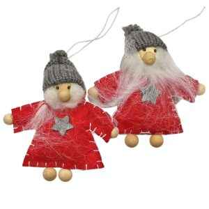 Στολίδι Υφασμάτινος Άγιος 10x8cm Xmasfest 1132827