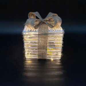 Κουτί Δώρου Διακοσμητικό με φως 15cm Xmasfest 1132850