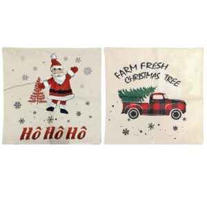 Θήκη Μαξιλαριού Σχέδιο Αμάξι-Άγιος 43x43cm Xmasfest 1132939