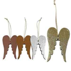 Στολίδι Κρεμαστό Φτερά Αγγέλου 8x5cm Xmasfest 1133053