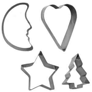 Φορμάκια Κουπ πατ Μεταλλικά σετ=4 τεμ 5,5cm Xmasfest 1133083