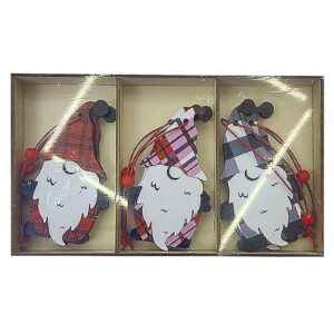 Στολίδια Ξύλινοι Άγιοι 6τεμ σε Display Κουτί=18x10cm, Στολίδι= ~8,5x5cm Xmasfest 1133161