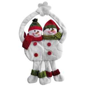 Στολίδι Κρεμαστό Χιονάνθρωποι 25x15cm Xmasfest 1133432