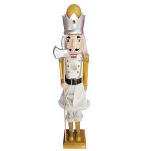 Καρυοθραύστης Γίγας με Λευκά Ρούχα 55cm Xmasfest 1133474