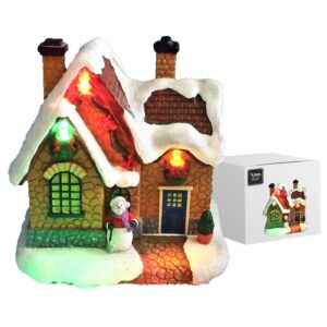 Παράσταση Xmas Σπιτάκι Φωτεινό 10x9,5x6,5cm Xmasfest 1133478