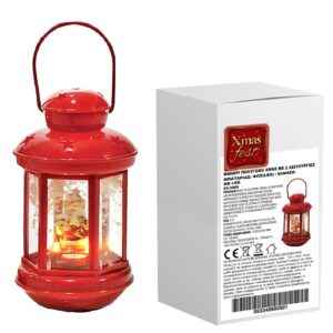 Φανάρι Πολύγωνο Xmas με 2 Λειτουργίες 18x10x10cm Xmasfest 1133489