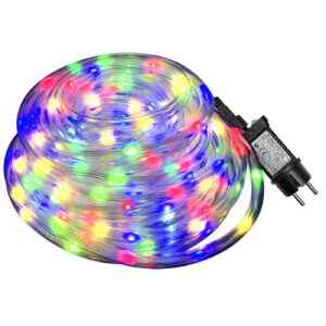 Φωτοσωλήνας 200 LED 10m Πολύχρωμος με Προγράμματα IP44 ø11mm 10m (+3m Extra Καλώδιο) Xmasfest 1133512