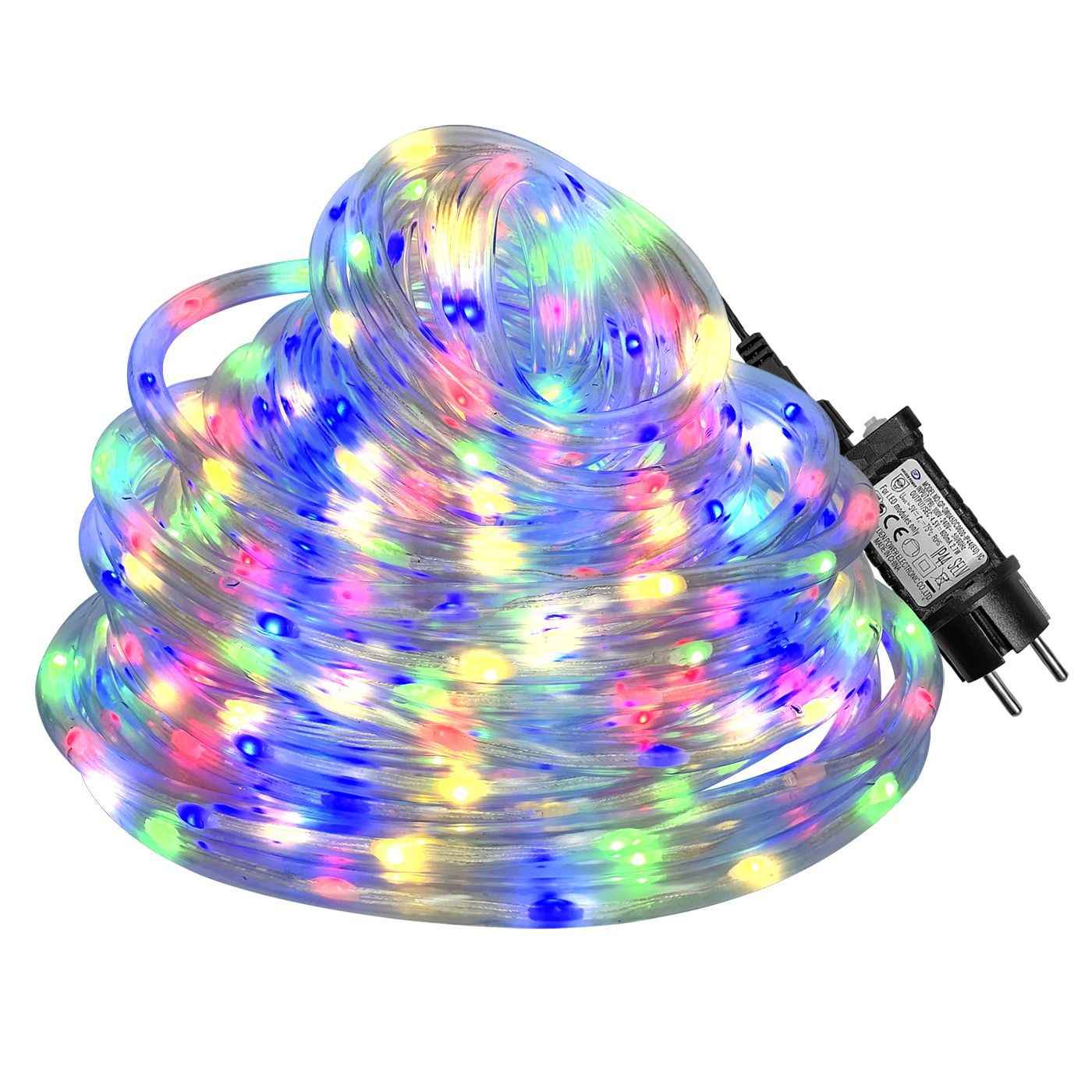 Φωτοσωλήνας 400 LED 20m Πολύχρωμος με Προγράμματα IP44 Φ11mm 20m (+3m Extra Καλώδιο) Xmasfest 1133514