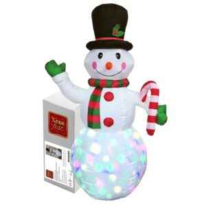 Χιονάνθρωπος 1,8m Φουσκώνει-Ηλεκτρικός με Προτζέκτορα Ip44 Xmasfest 1133531