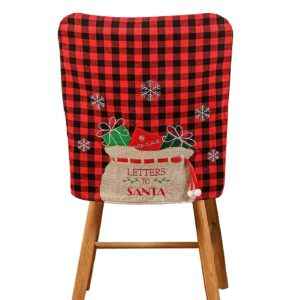 Κάλυμμα Καρέκλας Xmas Καρώ 49x47cm Xmasfest 1133624