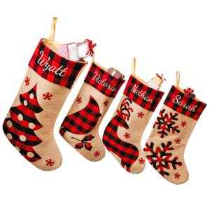 Μπότα Χριστουγέννων Καρώ Κόκκινη 48x28cm Xmasfest 1133640