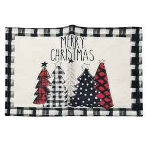 Σουπλά Υφάσματινο Καρώ 44x30cm Xmasfest 1133645