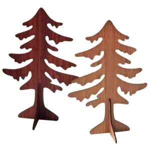 Δέντρο Ξύλινο Επιτραπέζιο 20x14cm Xmasfest 1133655