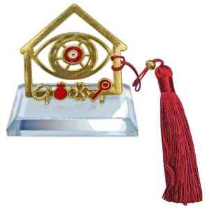 Γούρι Επιτραπέζιο Κρυστάλινο Σπίτι ~8x5cm Xmasfest 1133700