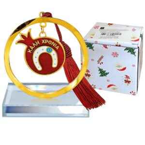 Γούρι Επιτραπέζιο Κρυστάλινο Πέταλο ~8x5cm Xmasfest 1133702