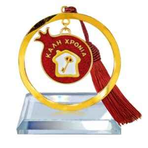 Γούρι Επιτραπέζιο Κρυστάλλινο Σπίτι-Κλειδί ~8x5cm Xmasfest 1133703