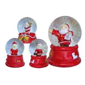 Χιονόμπαλα Άγιος ø6,5cm ø6,5x9cm Xmasfest 1133708