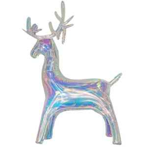 Φουσκωτός Τάρανδος Ιριδίζον 88x58cm Xmasfest 1133740